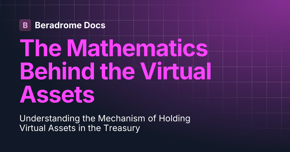The Mathematics Behind the Virtual Assets | Beradrome Docs